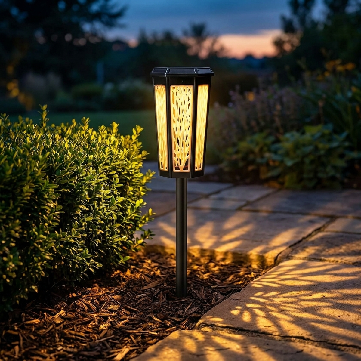 GARDENGLEAM – Lámpara solar para un cálido resplandor nocturno