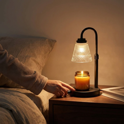 WAXTIMER – Lámpara calentadora de velas con temporizador para un ambiente sin llama