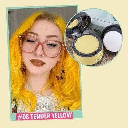 Root Touch-Up Powder Compact for Thinning Hair and Gray Coverage with Mirror and Applicator Puff for Men and Women