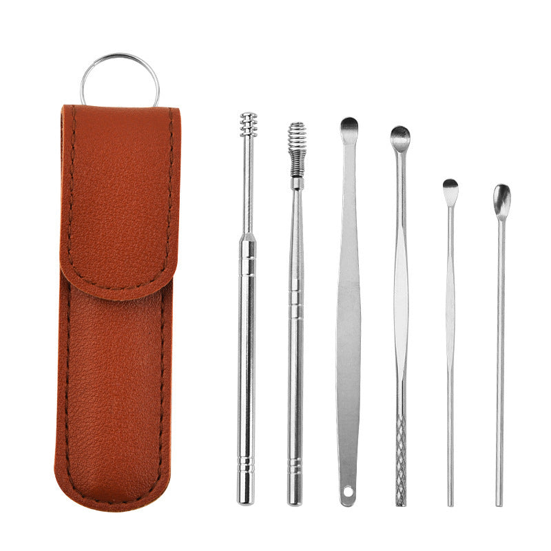 Stainless Steel Ear Cleaning Tool Set with Portable Case for Safe Wax Removal | Reusable Earwax Remover Kit for Adults and Kids | Profession