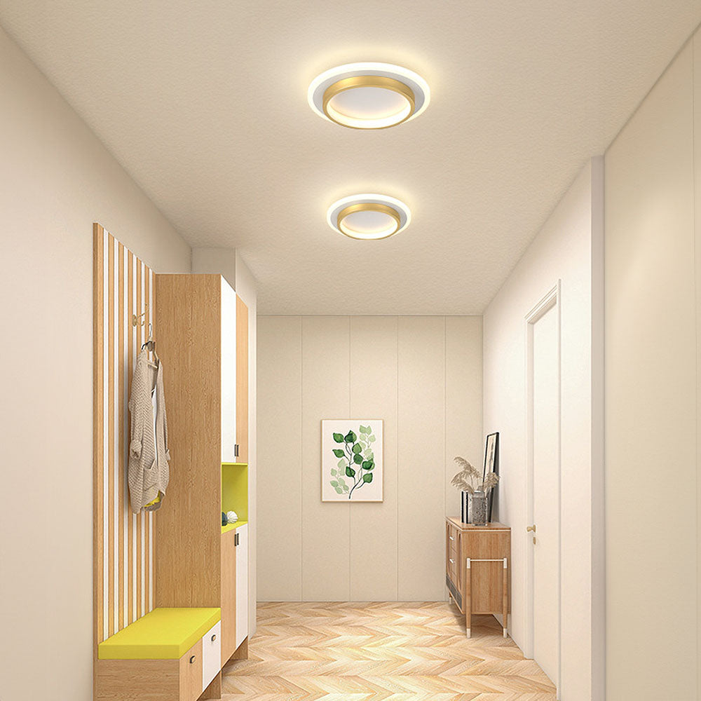 Round Flush Mount LED Light 2 in Low Profile for Bedroom Hallway Living Room Kitchen Entry Modern Ultra Slim Disk Design 10W 20W Integrated