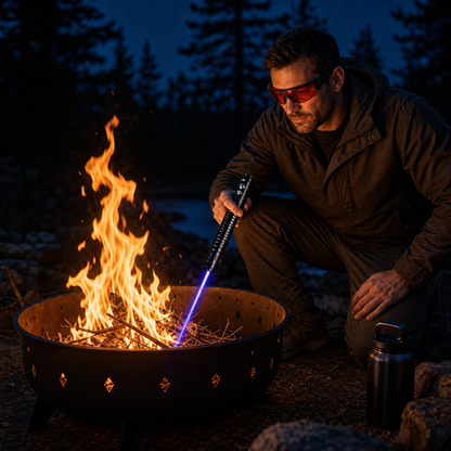 Rechargeable Blue-Beam Fire Starter for Outdoor Camping Emergency Ignition Kit