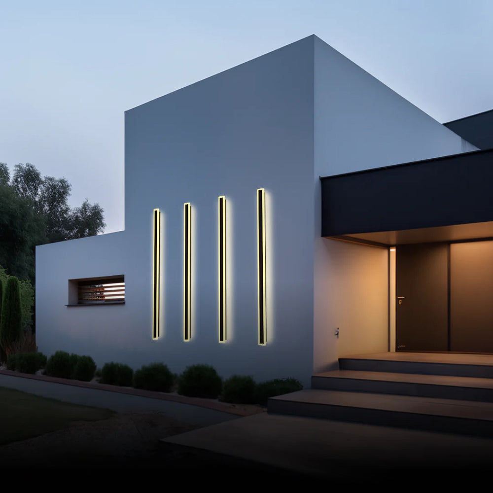 Weather-Resistant LED Outdoor Wall Light with Acrylic Panel for Entryway & Patio