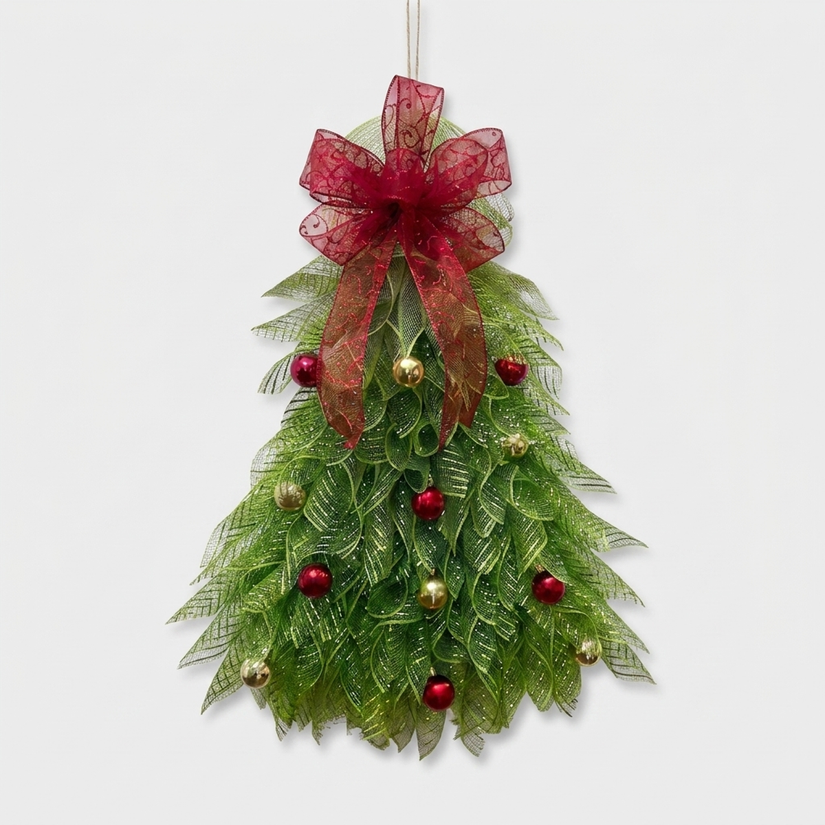 MERRYLOOP – Decoración de corona navideña para un estilo de mesa alegre