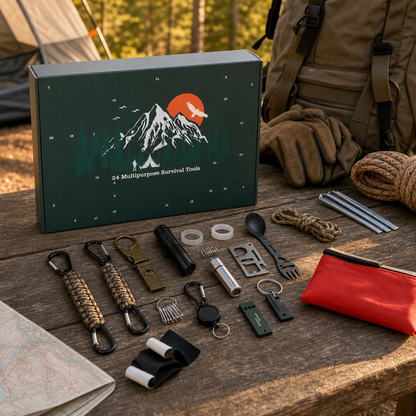 GEARQUEST – Calendario de Adviento de herramientas para actividades al aire libre para una diversión festiva aventurera