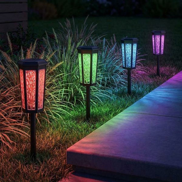 GARDENGLEAM – Lámpara solar para un cálido resplandor nocturno
