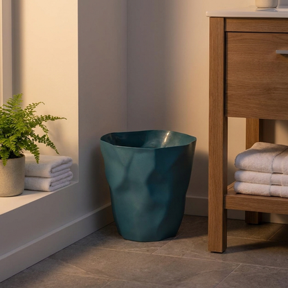 CURVEBIN – Papelera de forma irregular con diseño que ahorra espacio