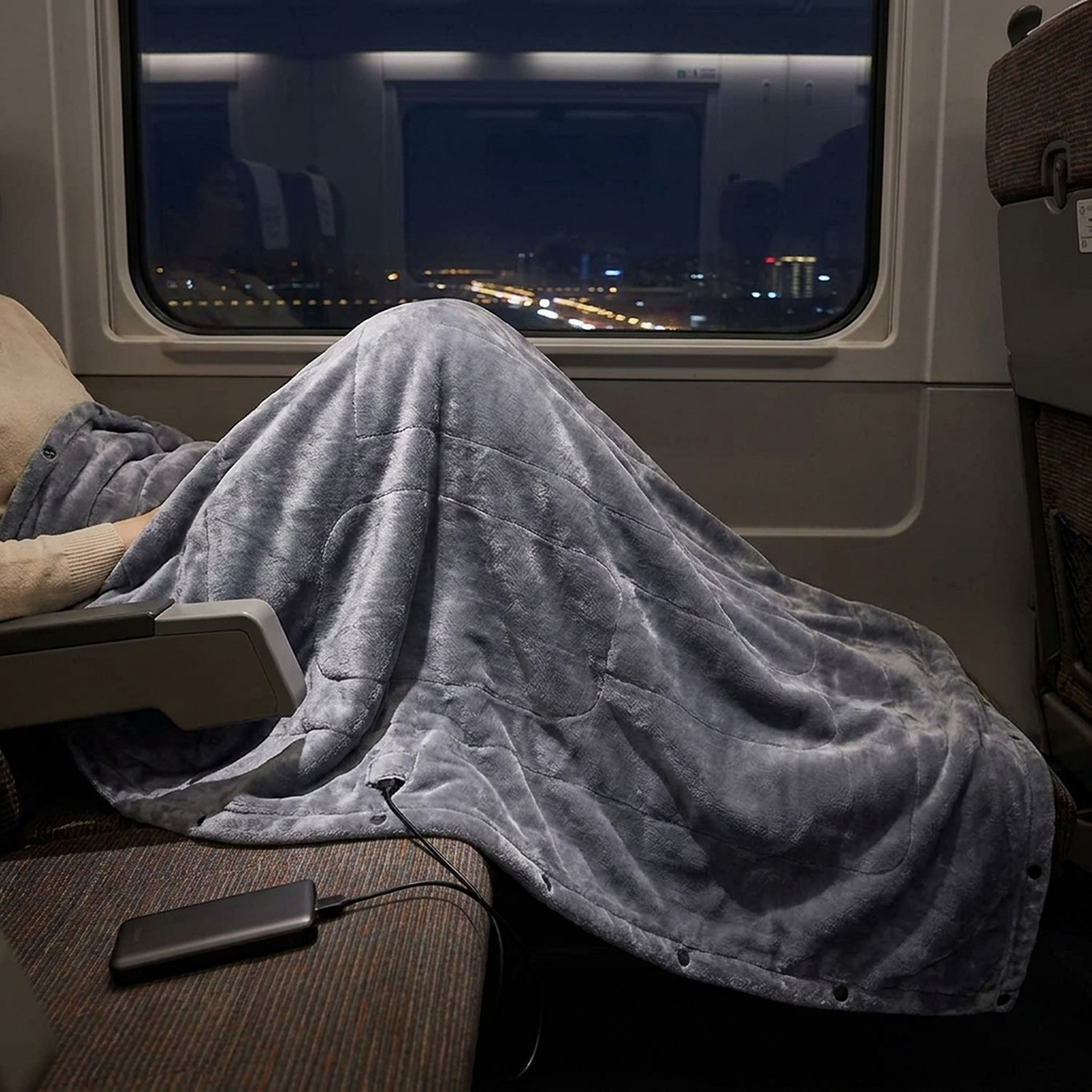 COZYTREK – USB Heated Blanket for Convenient On-the-Go Warmth