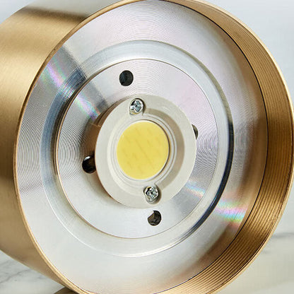 Recessed LED Ceiling Light Copper Finish 5 in Round Ultra Low Profile for Bedroom Entryway Kitchen