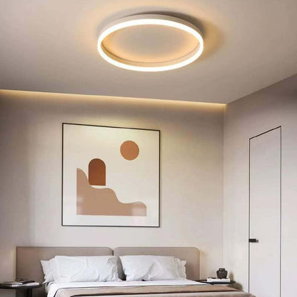 20 in Dimmable LED Ceiling Light with Remote Iron & Acrylic Fixture for Bedrooms Hallways Living Rooms Modern Low-Profile Design