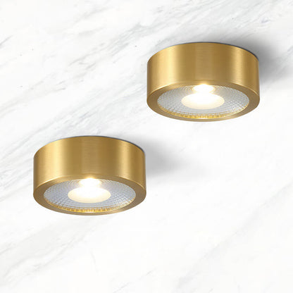 Recessed LED Ceiling Light Copper Finish 5 in Round Ultra Low Profile for Bedroom Entryway Kitchen