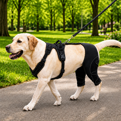 Ortekor Dual Rear Leg Dog Support Brace with Harness - Walking Stability for Weak Hind Legs