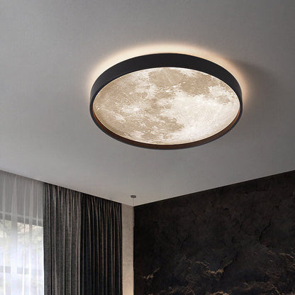 Recessed LED Overhead Fixture 10-22 Inch Diameter 18-48W Three-Color Temperature Control Iron Acrylic Contemporary Low-Profile Hardwired Ins