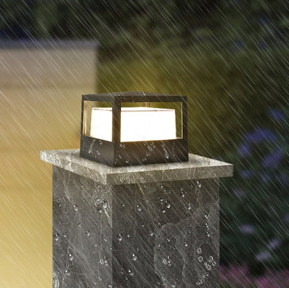 Waterproof LED Sconce for Exterior Entryways, Decks & Yards – Compact Hardwired Black Aluminum Fixture with Integrated Chip, 110-120V