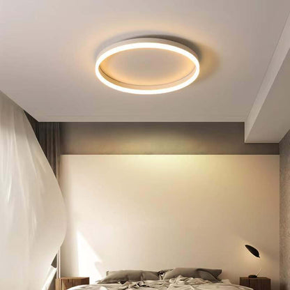 20 in Dimmable LED Ceiling Light with Remote Iron & Acrylic Fixture for Bedrooms Hallways Living Rooms Modern Low-Profile Design