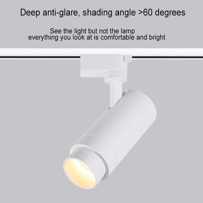 Adjustable LED Track Lighting System Flush Mount Ceiling Spots for Kitchen Hallway Living Room 3 4 5 Heads Dimmable Aluminum Directional Spo
