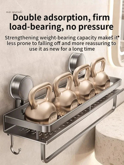 Suction Cup Shower Shelf | Drill-Free Setup | Drip Guard | SnapShelv