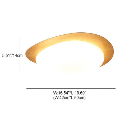 Low-Profile LED Ceiling Fixture with Remote Dimming & Three Color Modes for Bedrooms Hallways Kitchens | Modern Iron Acrylic Overhead Lighti
