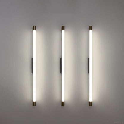 Linear LED Aluminum Light Bar 16-59 in Hardwired Fixture Dimmable 8W-36W Black Gold for Bedroom Living Room Hallway Mirror Bathroom Accent W