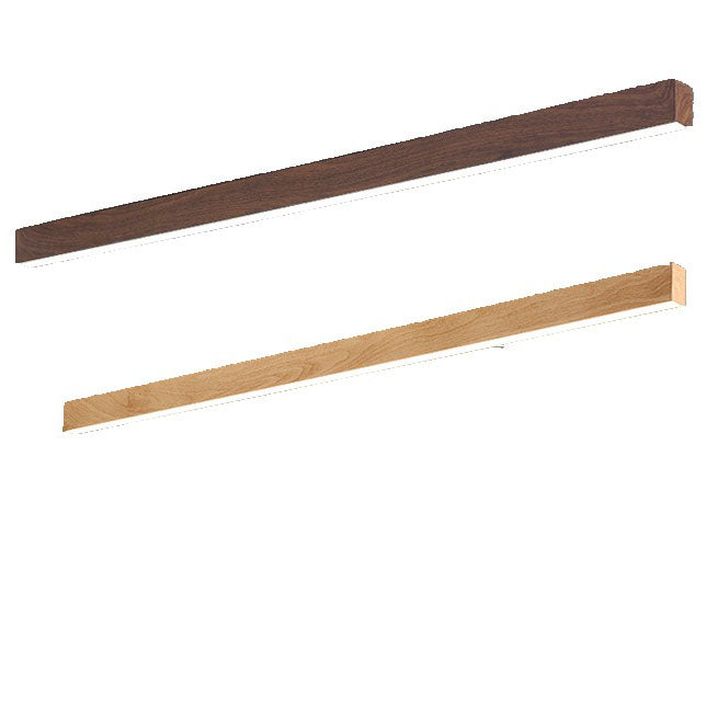 Hardwired Linear LED Ceiling Light with Natural Aluminum Frame & Acrylic Diffuser for Living Room, Bedroom & Entryway