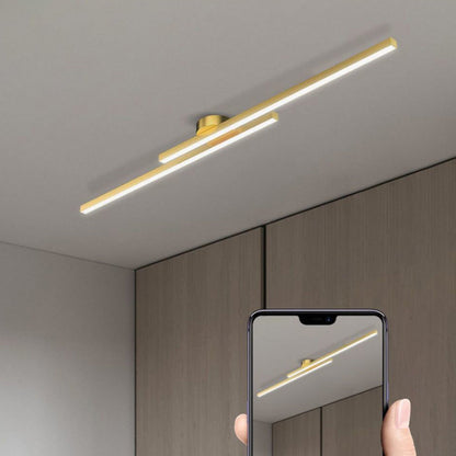 Lámpara de techo LED de montaje empotrado — Disco redondo de perfil bajo de 8.3 pulgadas para dormitorio, pasillo y entrada — Montaje en superficie de aluminio y acrílico moderno con