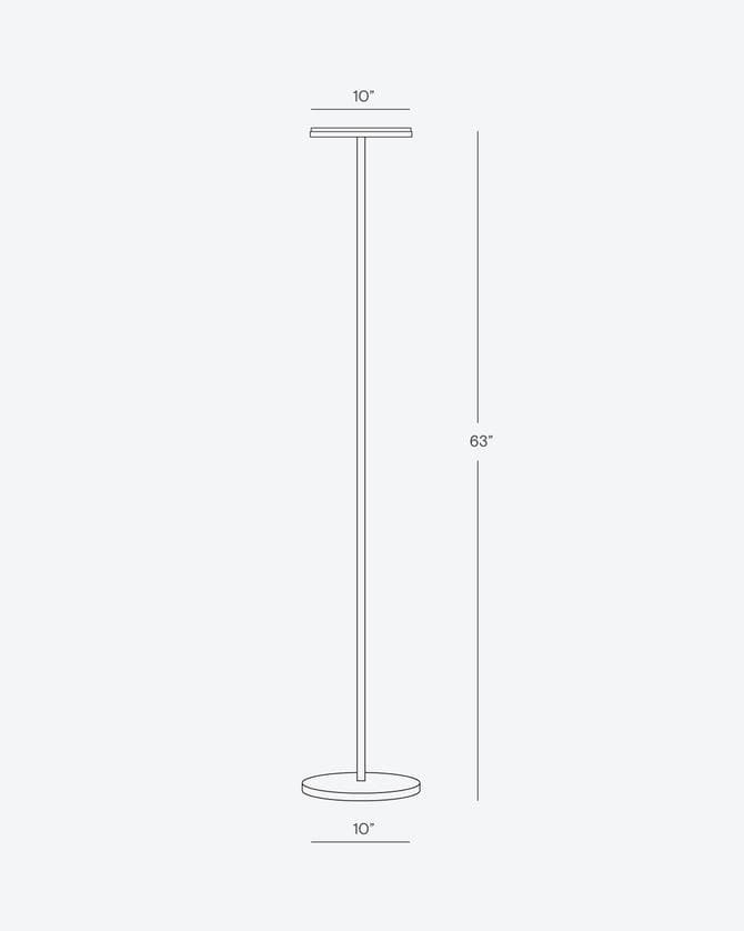 Adjustable LED Standing Lamp with Dimmer for Home Office & Lounge, Modern Metal Uplight with Directional Head for Bedroom Reading Corner Tas