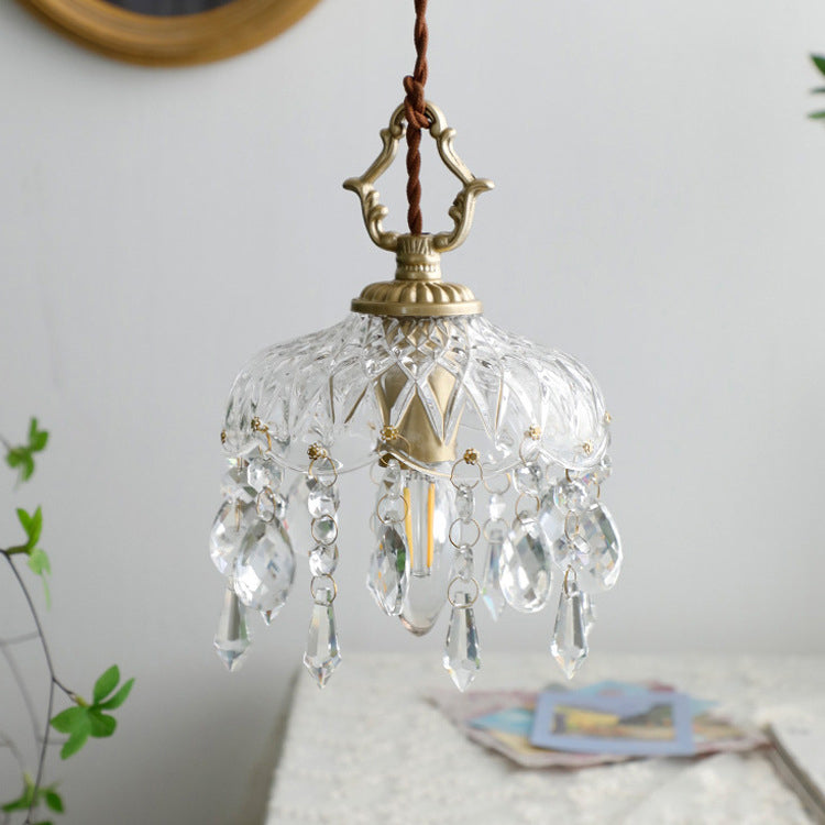 Hanging Ceiling Light Fixture with Adjustable Cord Glass Shade Gold Brass Frame E14 Socket Dining Room Kitchen Island Cafe Boutique Retail S
