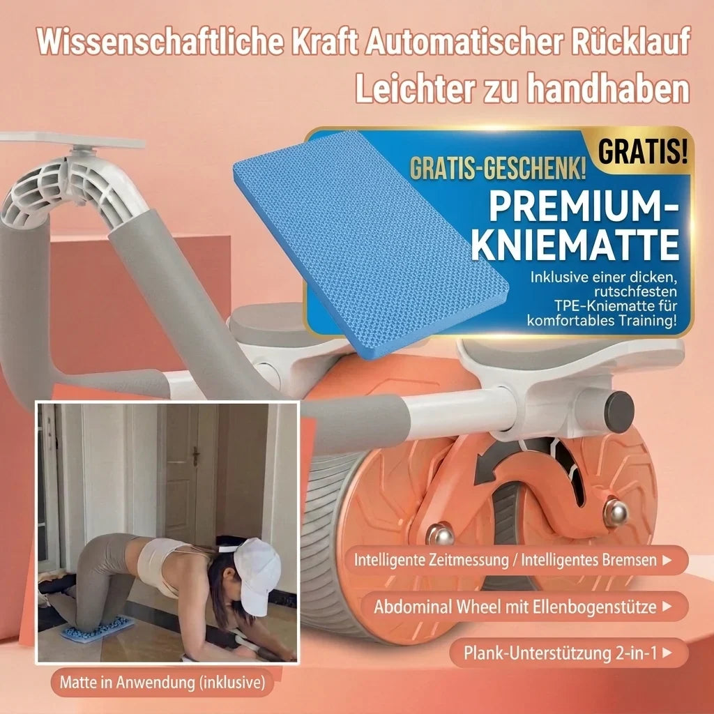 Ab Roller Core Strength Free Knee Pad