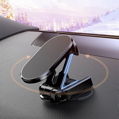 Dashboard Cell Phone Mount with Strong Magnet for Hands-Free Navigation in Any Vehicle Silver Black 360° Rotation Grip