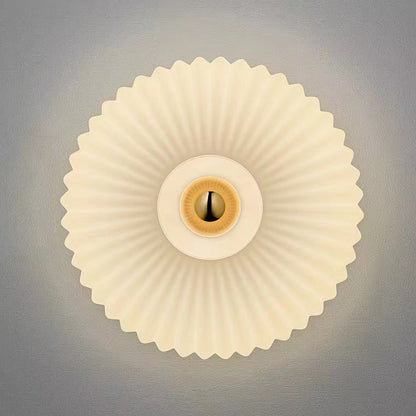 Ribbed Glass Sconce Light Fixture 9.4 Inch Hardwired E26 Bedside Hallway Accent Lamp Frosted Shade Vintage Inspired Bathroom Reading Light W