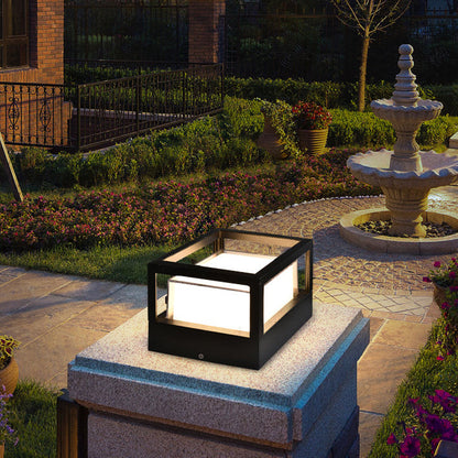 Waterproof LED Sconce for Exterior Entryways, Decks & Yards – Compact Hardwired Black Aluminum Fixture with Integrated Chip, 110-120V