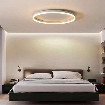 20 in Dimmable LED Ceiling Light with Remote Iron & Acrylic Fixture for Bedrooms Hallways Living Rooms Modern Low-Profile Design