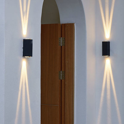 Weatherproof Rectangular Aluminum LED Wall Sconce for Outdoor Spaces