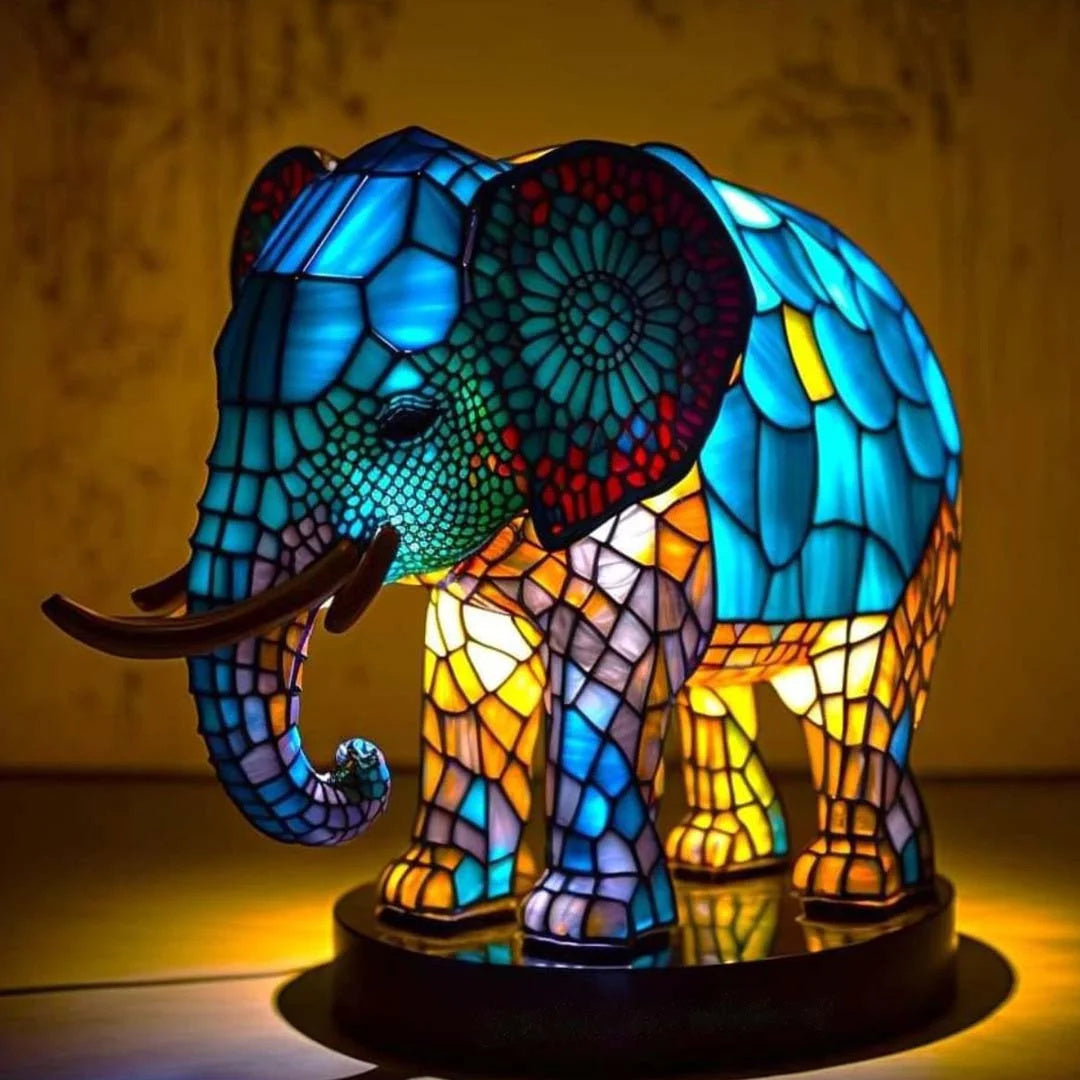 Modern Animal Art Sculpture Table Lamp with Soft LED Glow for Living Room & Bedroom Decor