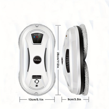Robotic Window Cleaner with Remote Control for Streak-Free Glass – Automatic Suction Cleaner for Windows, Mirrors & Doors