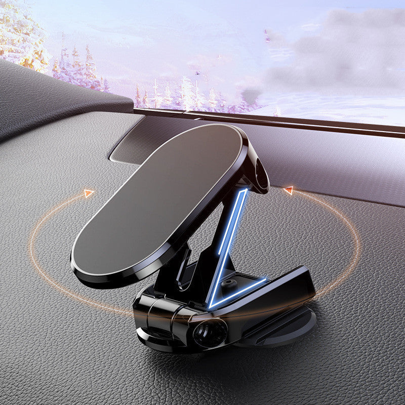 Dashboard Cell Phone Mount with Strong Magnet for Hands-Free Navigation in Any Vehicle Silver Black 360° Rotation Grip