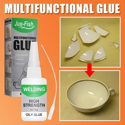 Industrial-Strength Instant Adhesive for Metal, Wood, Plastic, Rubber & Glass – Multi-Surface Repair Glue for DIY Projects, Household
