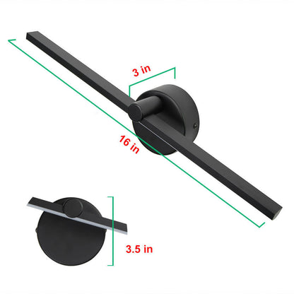 LED Sconce Light Fixture 16 Inch Aluminum Contemporary Hardwired for Bedroom Study Hallway Reading Task Lighting Integrated 800 Lumens