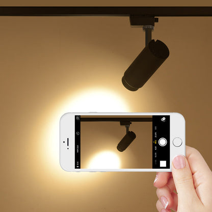 Adjustable LED Track Lighting System Flush Mount Ceiling Spots for Kitchen Hallway Living Room 3 4 5 Heads Dimmable Aluminum Directional Spo