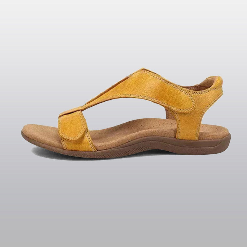 Women's Orthopedic T-Strap Sandals with Adjustable Arch Support and Memory Foam Footbed for All-Day Comfort