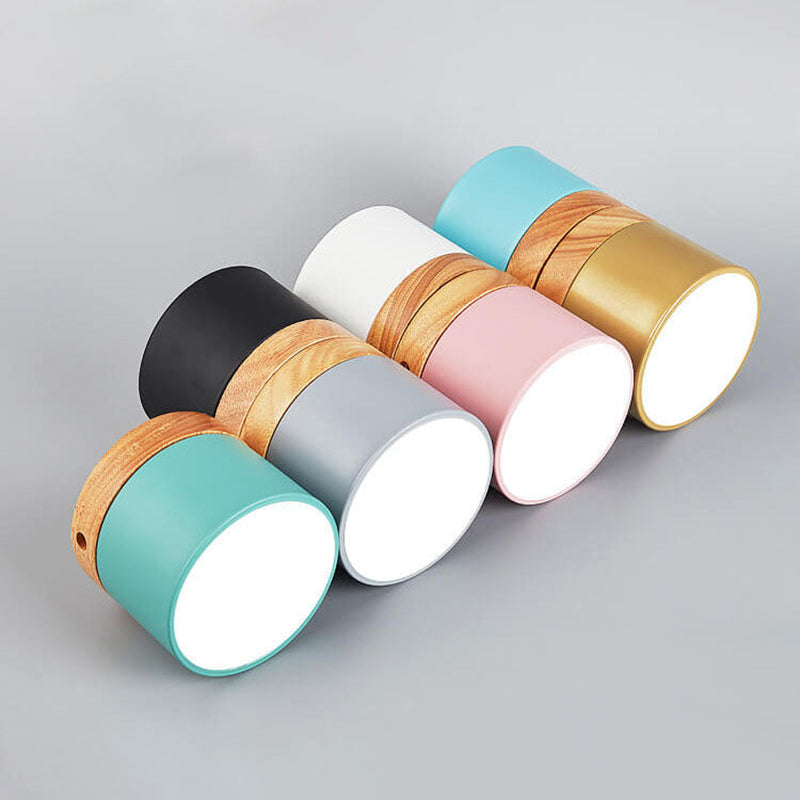 Compact Surface-Mount LED Light Fixture 4 in Round Multi-Color Adjustable Temperature for Entryways Bedrooms Overhead Lighting 7W 700 Lumens