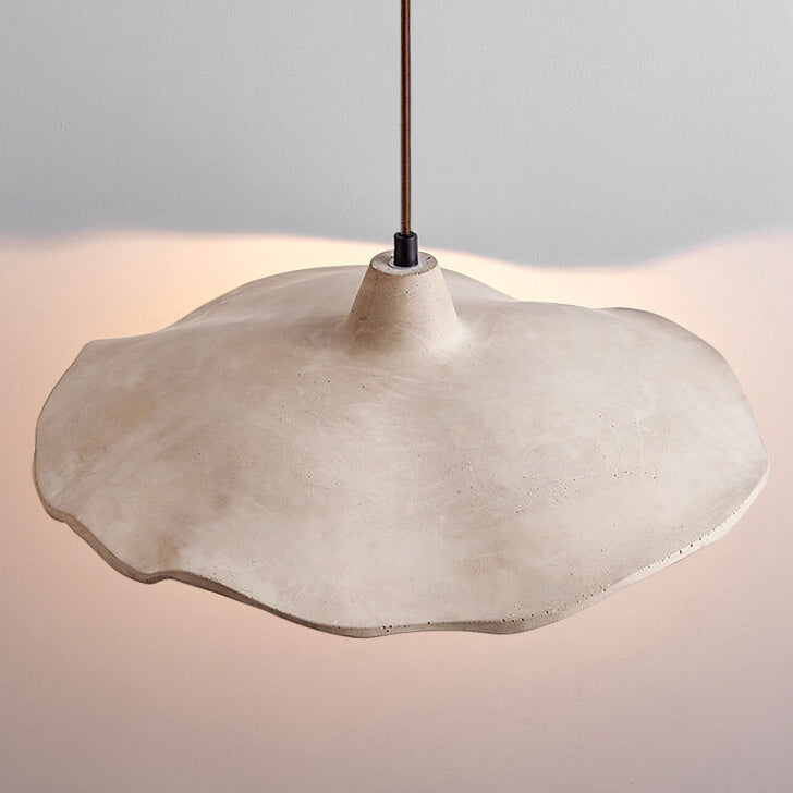Industrial Concrete Hanging Light 10 in Yellow Ceiling Pendant Hardwired E26 Socket Adjustable Cord Kitchen Dining Room Bedroom Entryway Rus