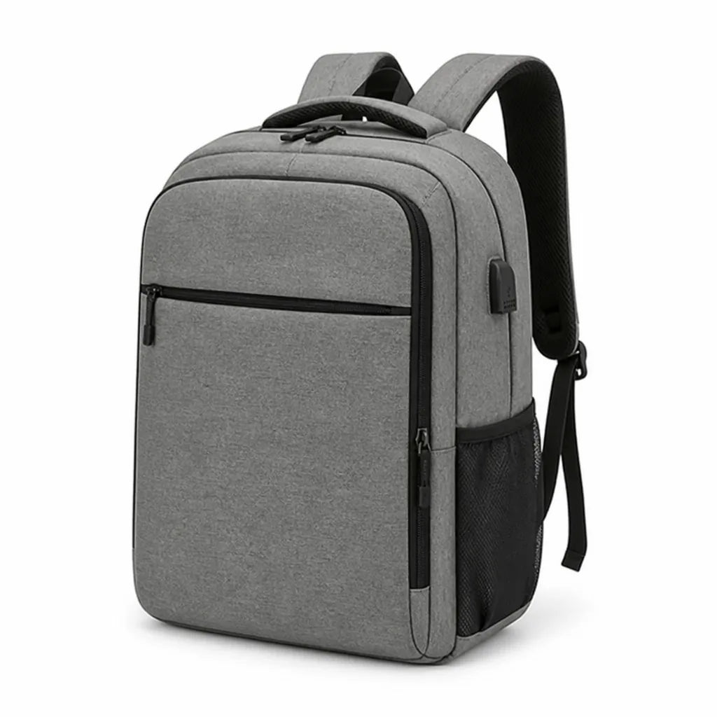 Water-Resistant External USB Port Laptop Backpack (Fits 15.6-Inch Laptops)