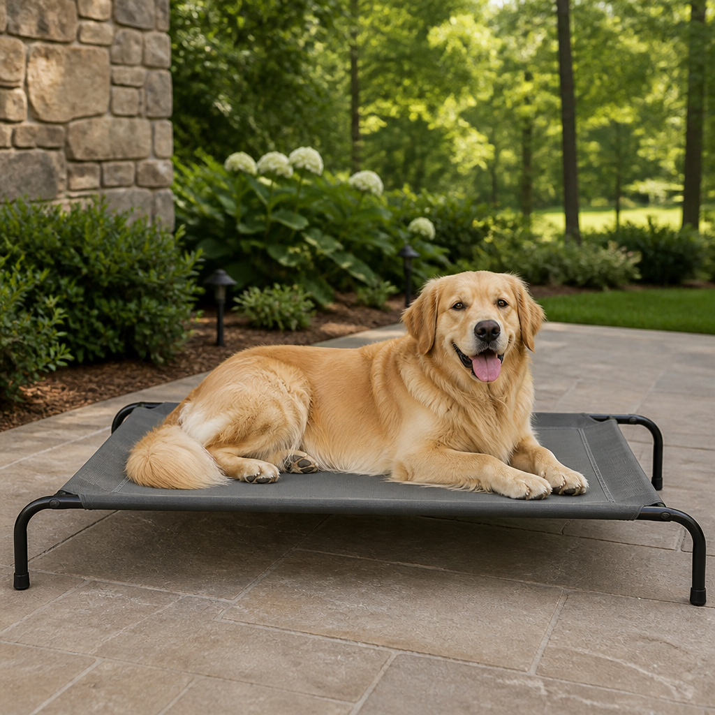 Ortekor Cooling Breathable Mesh Elevated Dog Bed