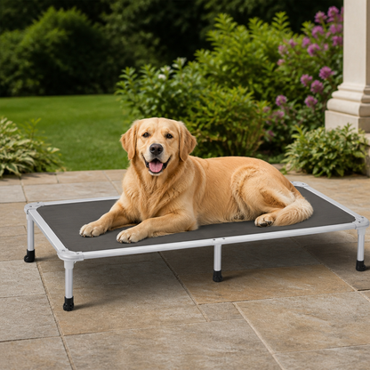 Ortekor Chew-Proof Aluminum Frame Elevated Dog Bed (Indoor/Outdoor)