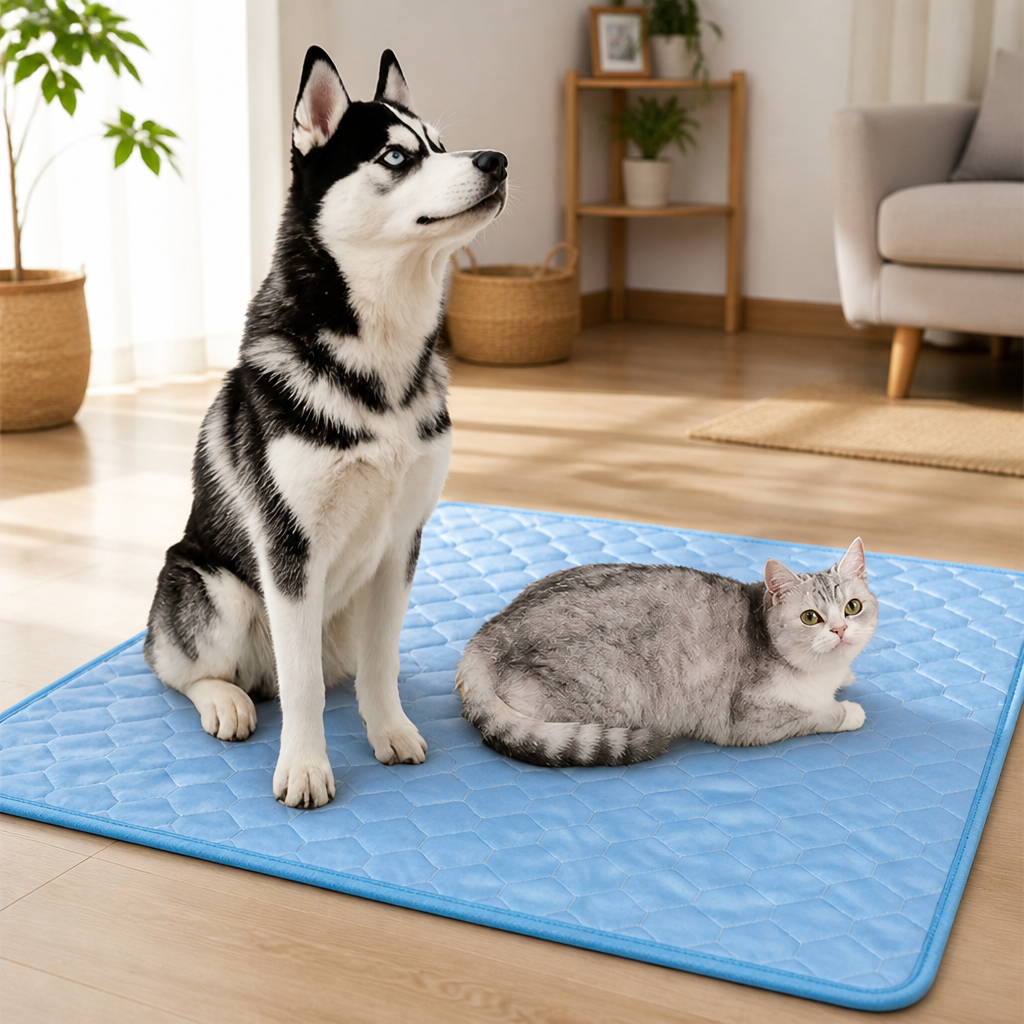 Ortekor Ice Silk Cooling & Breathable Pet Mat (Machine Washable)