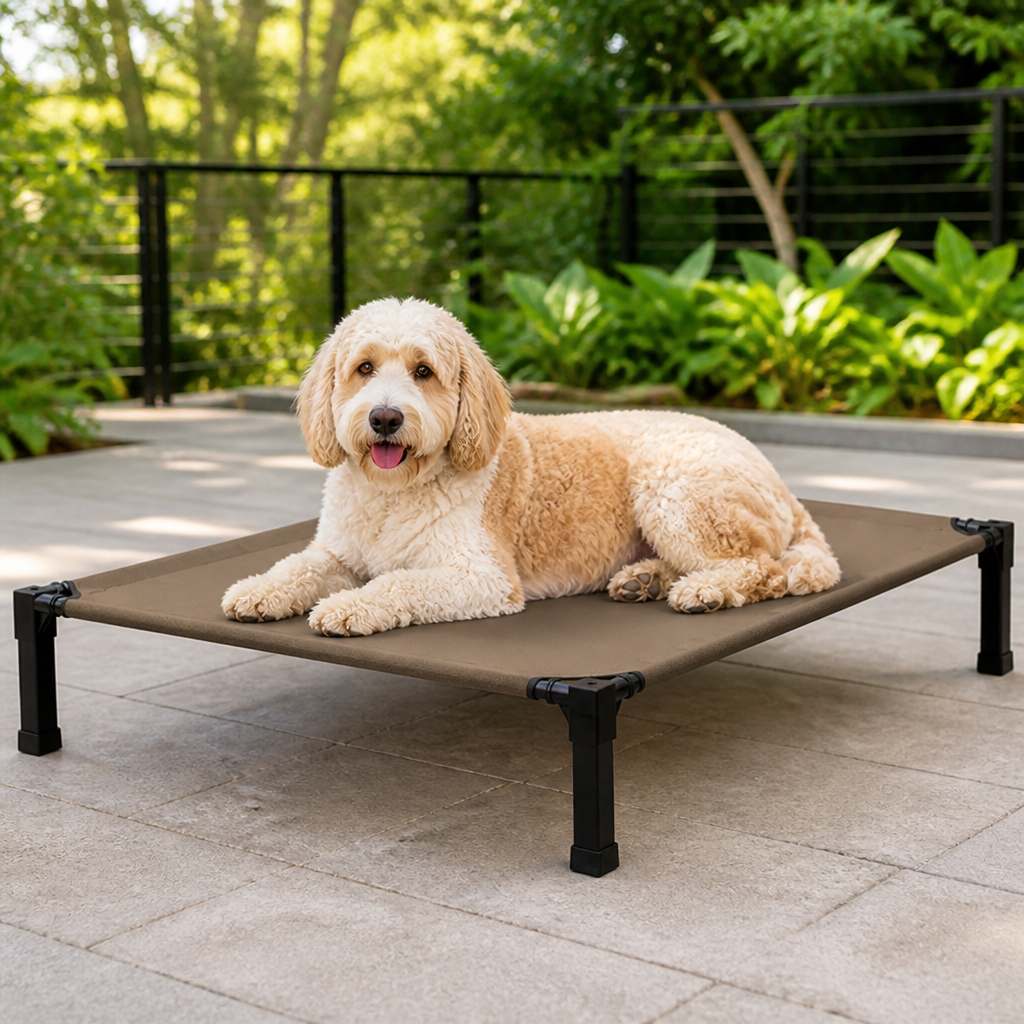 Ortekor Elevated Washable Breathable Mesh Dog Bed