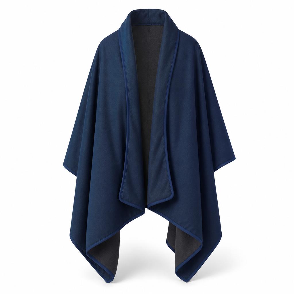 Cozy Wrap | Open Drape Blanket with Wind-Resistant Microfiber | Lightweight Layer for Comfort and Coverage