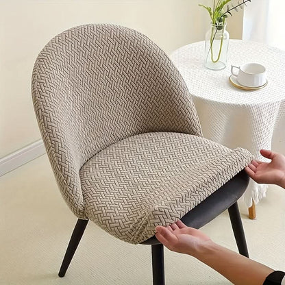 Stretch Dining Chair Slipcovers - Removable Washable Seat Protectors for Kitchen & Dining Room Furniture, Fitted Elastic Chair Covers for