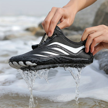 Quick-Dry Water Shoes with Five-Toe Design – Mesh Barefoot Aqua Footwear for Swimming, Hiking & Beach Sports